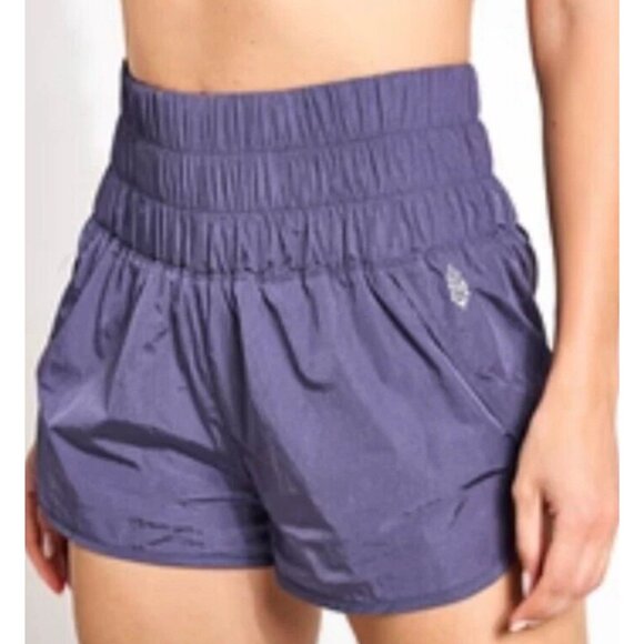 Free People Movement The Way Home Shorts Size M Deep Sea Purple - Picture 2 of 16